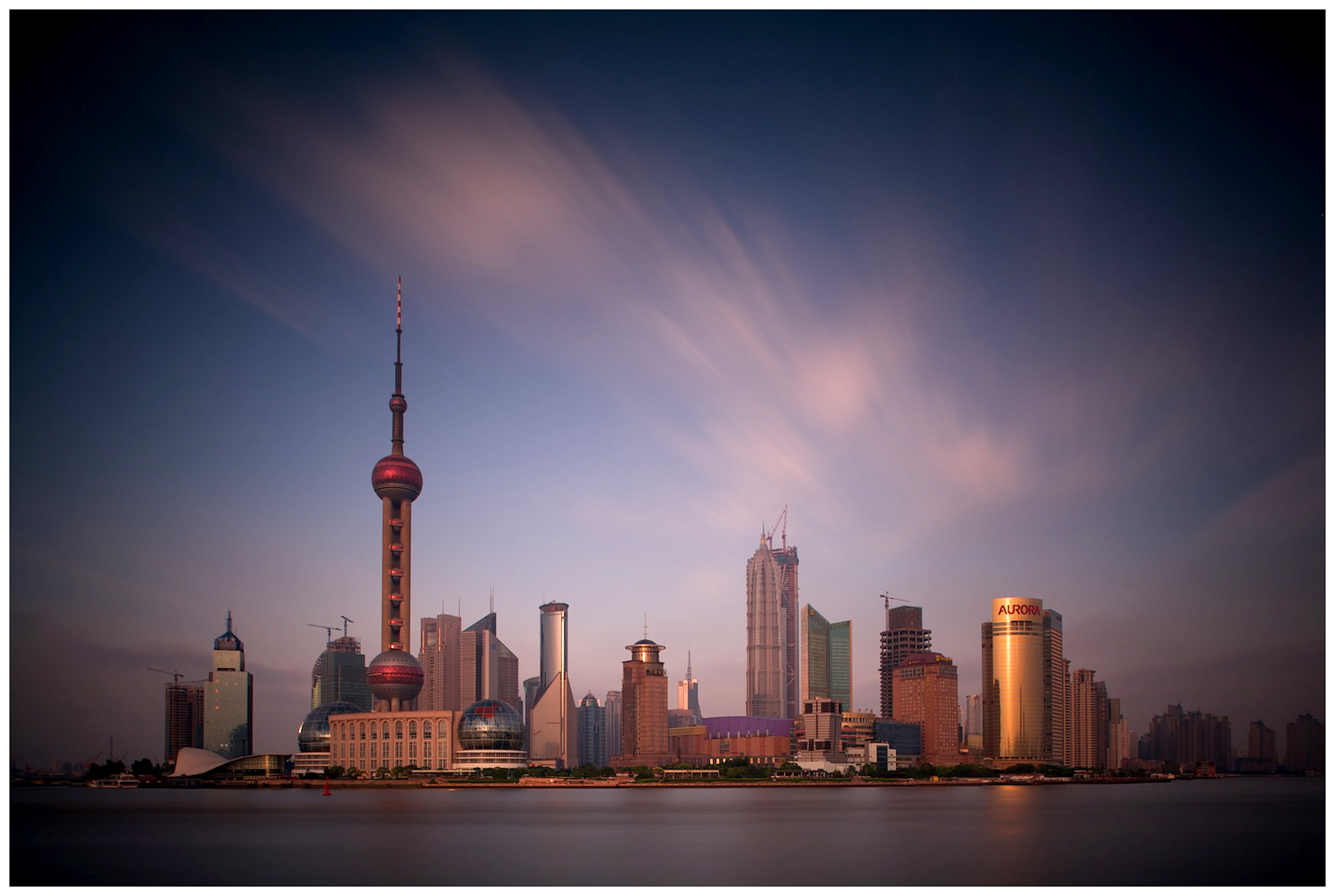 Pudong skyline in Shanghai, China