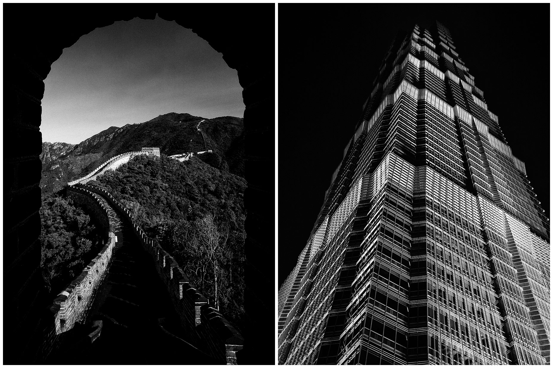 Great Wall and Jin Mao