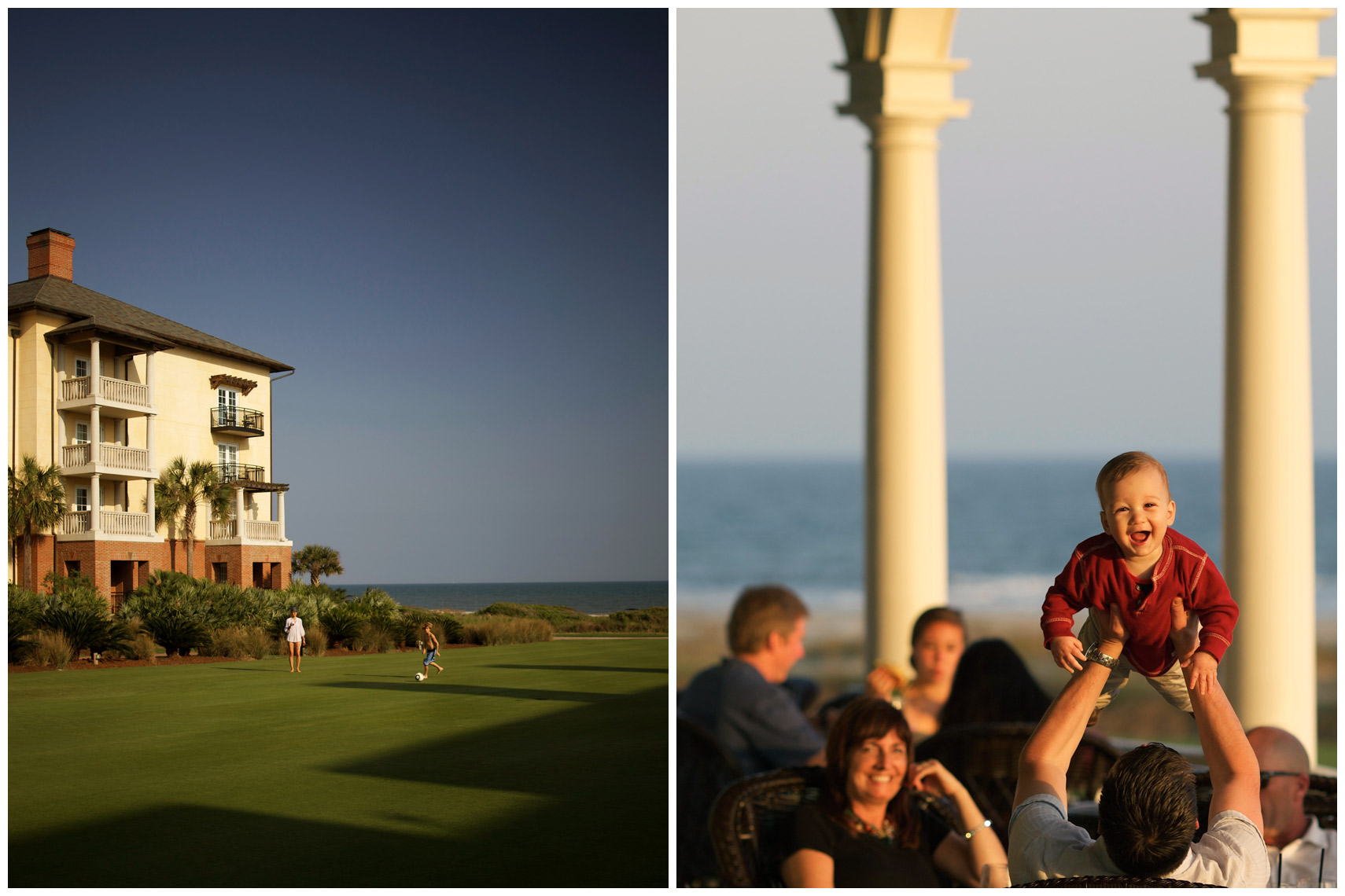 The Sanctuary and the Ocean Course clubhouse at the Kiawah Island Resort